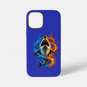 Felle Haaien Strandhanddoek – Blauw & Oranje Oceaa iPhone 12 Mini Hoesje