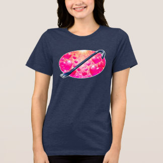 Felle hartbreker Anime-harten breekijzerontwerp Tri-Blend Shirt