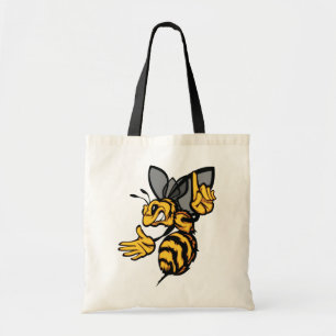 Felle Hornet-mascotte Boze Geel Tote Bag
