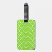 Felle Lime Monogram Bagagelabel (Achterkant verticaal)