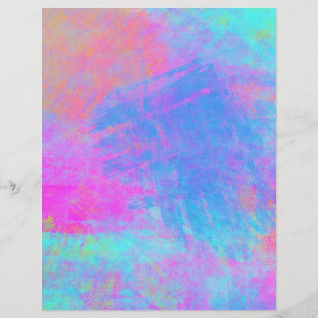 Felle Meerkleurige Spetters Scrapbook Papier (Voorkant)