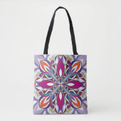 Felle Multikleur Tote Tas (Voorkant)
