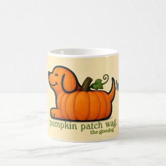 Felle oranje pompoen herfst hondenliefhebber koffiemok