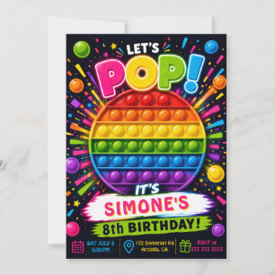 Felle Regenboog Pop Het Plezierige Fidget Speelgoe Kaart