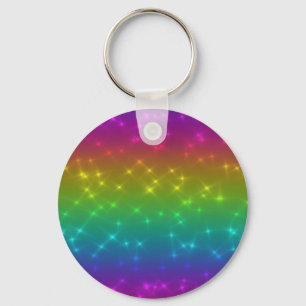 Felle Regenboog Sprankelende Sleutelhanger