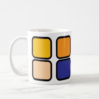 Felle Retro Kunst Koffiekop Koffiemok