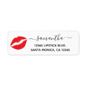 Felle Rode Lippenstift Etiket (Voorkant)