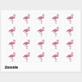 Felle Roze FLAMINGO Sticker Kunst (Vel)