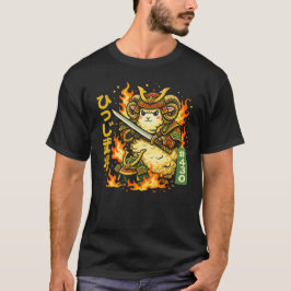 Felle Samurai Ram Krijger Design T-shirt