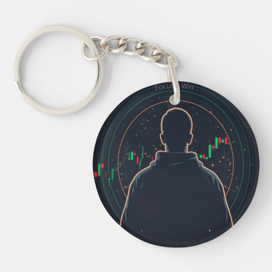 Felle Sleutelhanger voor de Aandelenmarkt (Voorkant)