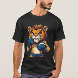Felle stoten vooruit met deze coole Lion Boxer-loo T-shirt