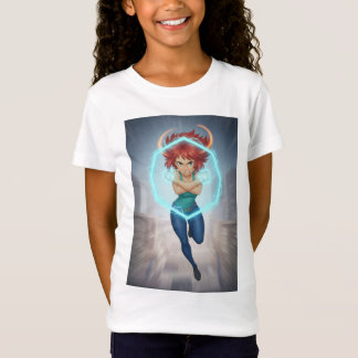 Felle strijdersmeisjes t-shirt