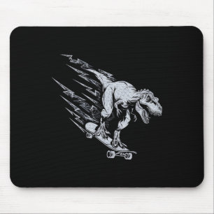Felle T-rex Skateboarding Bliksemsnelheid  Muismat