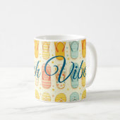 Felle teenslippers koffiemok (Voorkant rechts)