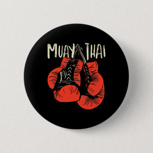 Felle Thaise Boksslagstijl voor Kickboksen Muay Ronde Button 5,7 Cm