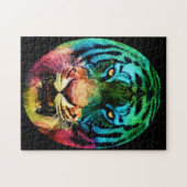 Felle Tijger Puzzel (Horizontaal)