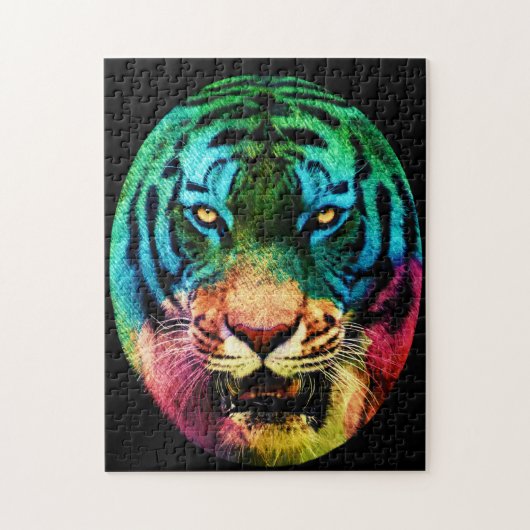 Felle Tijger Puzzel (Verticaal)