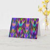 Felle tribale chevron kaart (Gele Bloem)