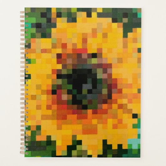 Felle zonnebloem planner (Voorkant)