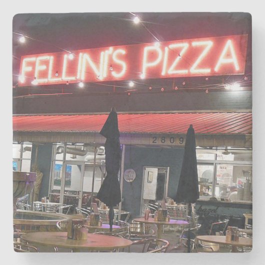 Fellini's, Fellini's Buckhead, Fellini's. Stenen Onderzetter (Voorkant)