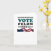 Felon 2024 Veroordeelde Sticker Kaart (Gele Bloem)