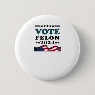 Felon 2024 Veroordeelde Sticker Ronde Button 5,7 Cm