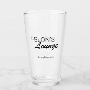 "Felon's Lounge" Pint Glass Glas