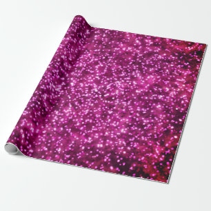  felroze faux glitter ontwerp cadeaupapier