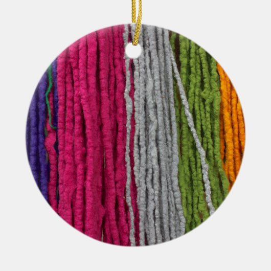 Felt DIY Strings Keramisch Ornament (Voorkant)