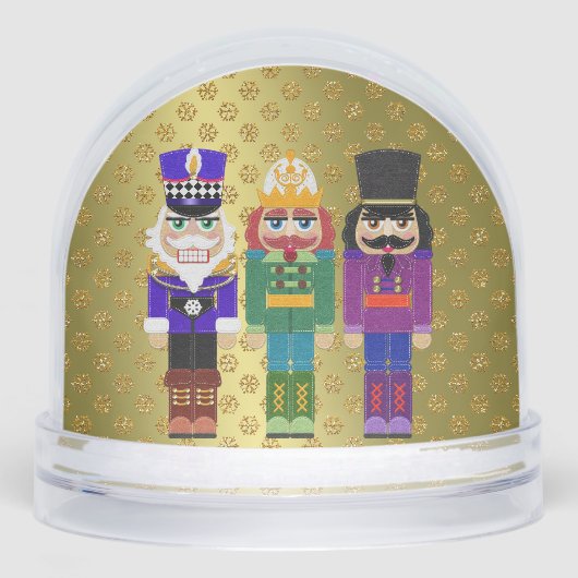 Felt Look Nutcracker Soldiers Faux Gold Glitter (Avant)