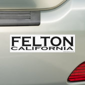 Felton, CA Bumpersticker (Op auto)