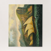 Felucca van Gibraltar door Thomas Chambers Legpuzzel (Verticaal)