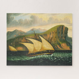 Felucca van Gibraltar door Thomas Chambers Legpuzzel