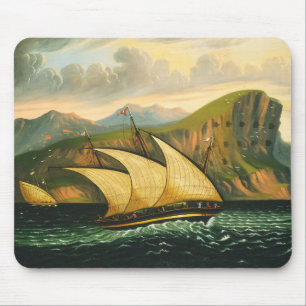 Felucca van Gibraltar door Thomas Chambers Muismat