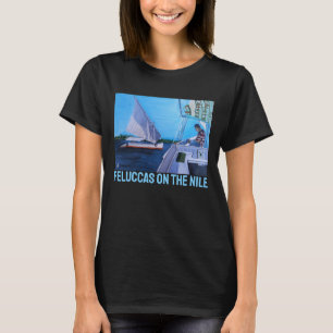 Felucca's op de Nijl Schilderij van Alfred Fox T-shirt