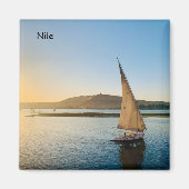 Felukka op de Nijl in Aswan Magneet (Voorkant)