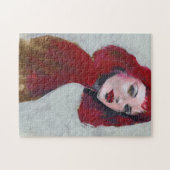 Fem Portrait - Rood Legpuzzel (Horizontaal)