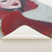 Fem Portrait - Rood Sherpa Deken (3/4)