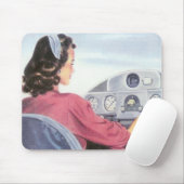 Femal Pilot Mousepad Muismat (Met muis)
