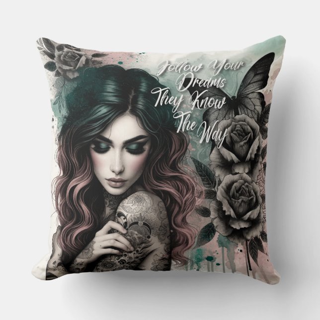 Female Daily Affirmation Kussen (Voorkant)