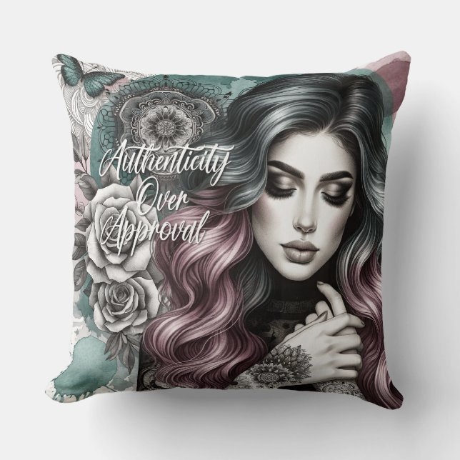 Female Daily Affirmation Kussen (Voorkant)