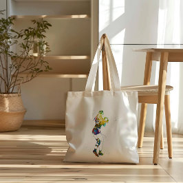 Female Flag Football Player Tote Bag