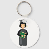 Female Graduate Sleutelhanger (Achterkant)
