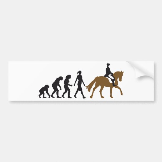 female horse rider bumpersticker (Voorkant)