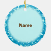 Female Physician Assistant custom name ornament (Achterkant)