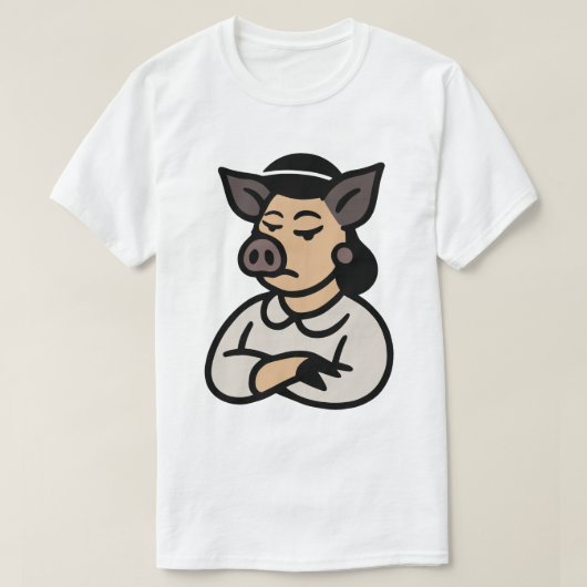 Female Pig T-shirt (Design voorkant)