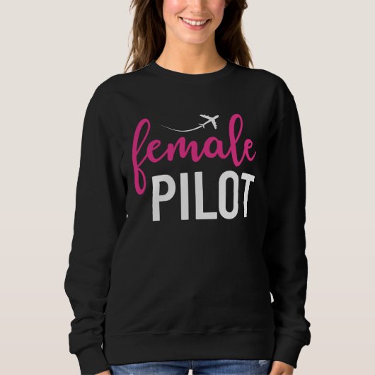 Female Pilot  Aviation Trui (Voorkant)