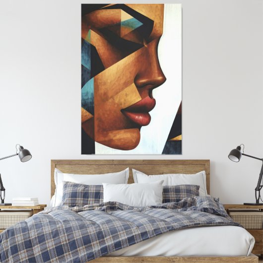 Female Reflection Canvas Afdruk (Insitu (Slaapkamer))