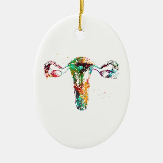 Female Reproductive System Keramisch Ornament (Voorkant)