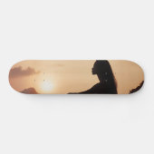 Female Silhouette at Sunset Skateboard (Horizontaal)